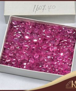 พลอยพิงค์แซฟไฟร์(รูปทรงไข่) ขนาด7x5 m.m