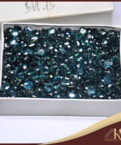 พลอยไพลิน (รูปทรงไข่) ขนาด 5x4  m.m